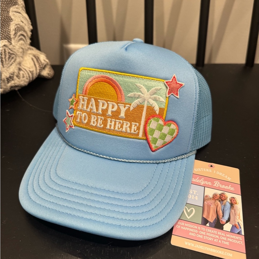Jadelynn Brooke Light Blue 'Happy To Be Here' Party Hat